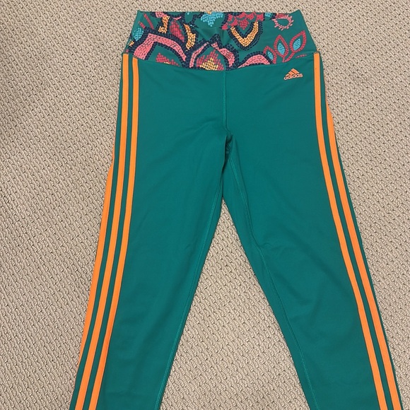 Adidas Farm Rio High-Rise Full Length Leggings | Size Large - Picture 3 of 3